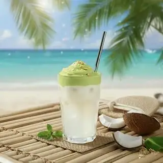 Hình ảnh Nước dừa kem matcha vụ dừa 700ml
