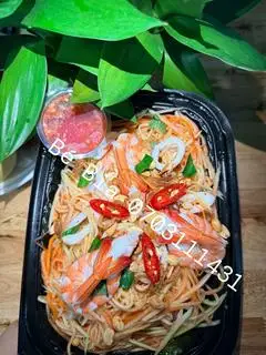 Hình ảnh Gỏi đu đủ tôm, bạch tuột