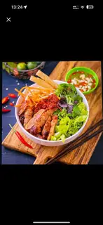 Hình ảnh Bún trộn nem nướng