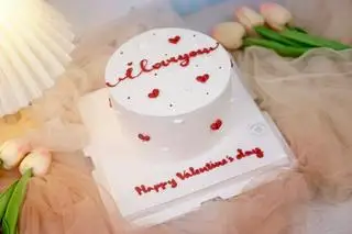 Hình ảnh 03 Bánh cho cặp đôi tim iloveyou