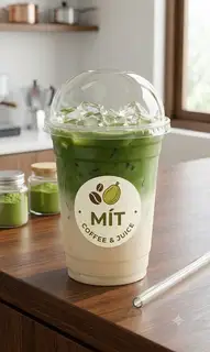 Hình ảnh Matcha latte Vải Thiều