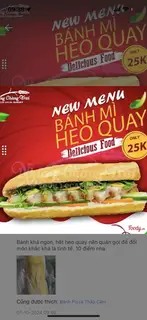 Bánh Mì Heo Quay - 39.000 ₫ tại Bánh Mì Những Chàng Trai - Thành Thái