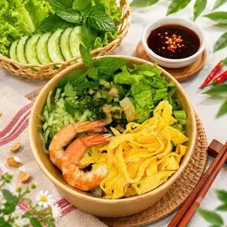 Hình ảnh Bún nước tương tôm - trứng