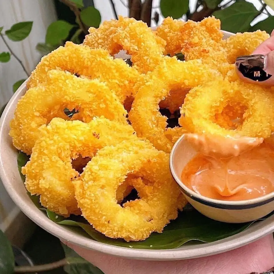 Mực vòng chiên giòn - 32.000 ₫ tại Ăn Ngon Không Mập - Cá Viên Chiên Mắm Tỏi & Ăn Vặt - Hưng Phú