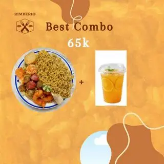 Hình ảnh Combo mì trộn thập cẩm 1 mì - nước cam