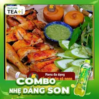 Hình ảnh Combo Nửa Gà Nướng Ngũ Vị - Kèm 2 Bánh Bao + Olong Xanh