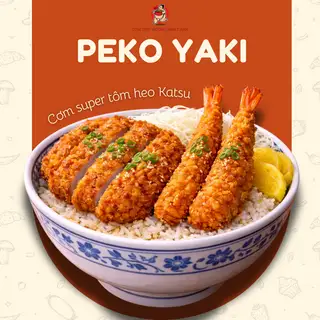 Cơm super tôm heo katsu - 69.000 ₫ tại Peko Yaki - Cơm Thịt Nướng Nhật Bản - Trần Khánh Dư
