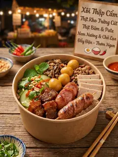 Hình ảnh xôi thịt kho