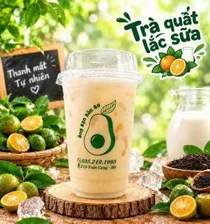 Hình ảnh Trà Quất Lắc Sữa