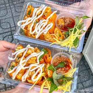 Hình ảnh Bánh Tráng Cuốn Truyền Thống Sốt Me