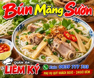 Hình ảnh bún măng sườn