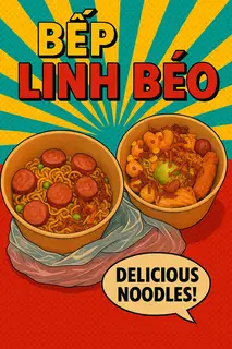 Hình ảnh Mì trộn xù cam