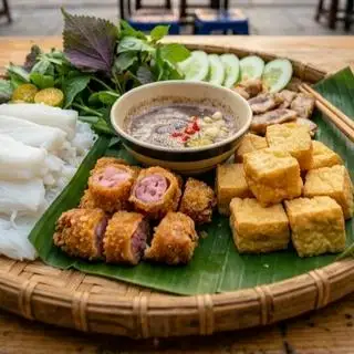 Hình ảnh Bún đậu nem chua rán