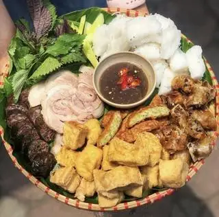 Hình ảnh bún đậu nem nướng 