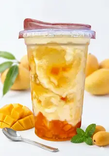 Hình ảnh sữa chua xoài