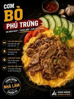 MÌ TRỘN BÒ PHỦ TRỨNG - 59.900 ₫ tại Cơm Gà & Mì Trộn Mimi - Nguyễn Trãi