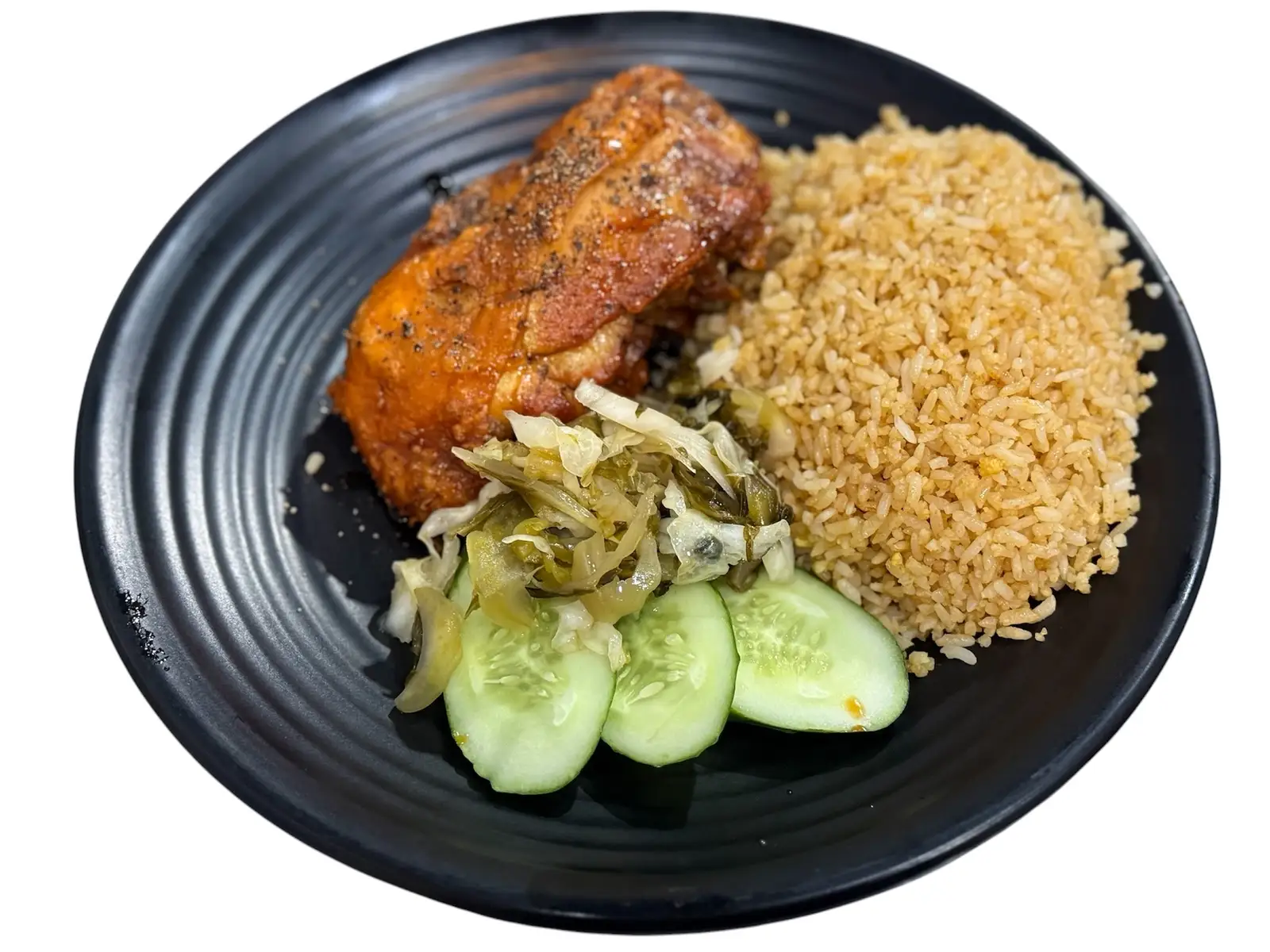 Hình ảnh Cơm gà sốt tiêu đen ( má đùi )