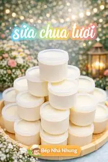 Hình ảnh Hũ sữa chua kem dẻo nguyên chất - 10 hũ