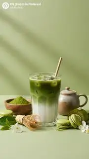 Hình ảnh Matcha Hạnh Nhân