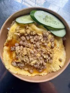 Hình ảnh cơm phủ trứng cua 