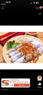 bánh cuốn nhân thịt - 56.000 ₫ tại Hạnh - Món Ngon Hải Phòng - Đường A4