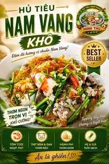 Hủ tiếu Nam Vang khô - 65.000 ₫ tại Hủ Tiếu Nam Vang Minh Thư 2 - Nui, Bánh Canh & Hoành Thánh - Tân Thới Hiệp 21