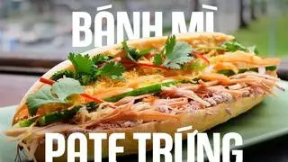 Hình ảnh Bánh Mì Pate + 2 trứng 