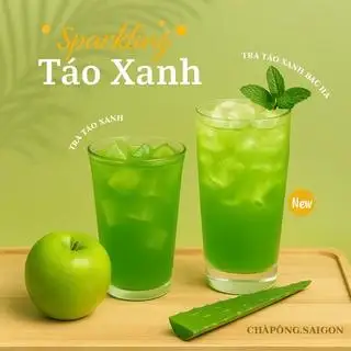 Trà táo xanh bạc hà - 55.000 ₫ tại ChàPông Saigon - Trà Sữa & Cà Phê - Cô Bắc