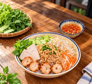 Hình ảnh Bún Bì Thịt Cô Liên + Nem Nướng + Chả Lụa