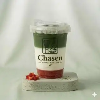 Hình ảnh Matcha latte dâu