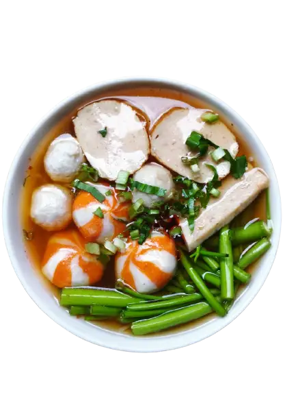 Bún Thái Chả + Bánh Bao Nhân Trứng Cá - 43.000 ₫ tại Phúc An - Bún Bò & Bún Thái
