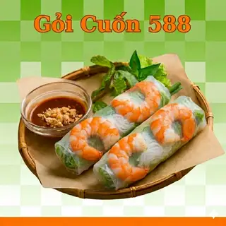 1 Gỏi cuốn - Tôm - 13.500 ₫ tại Gỏi Cuốn 588 - Tỉnh Lộ 10