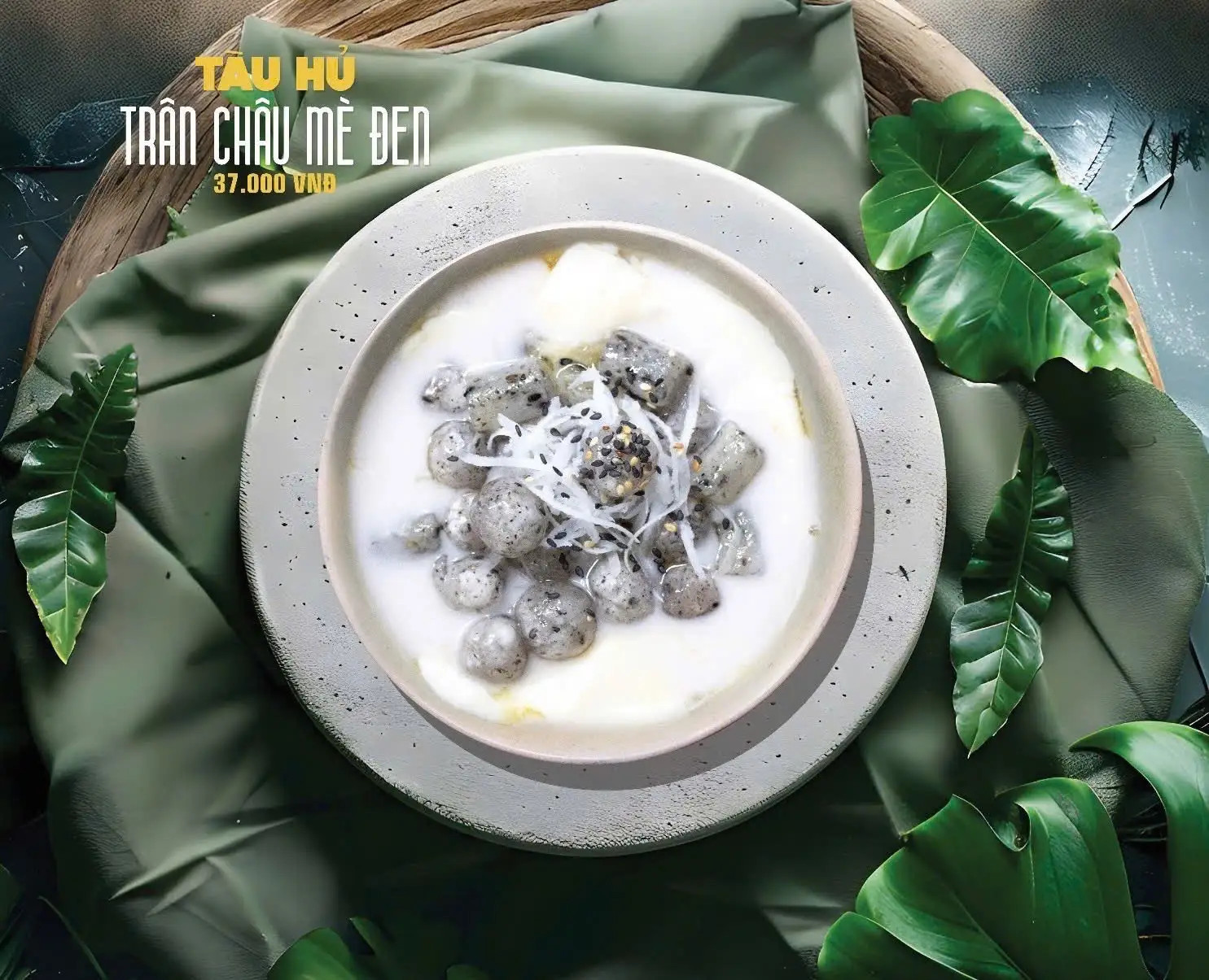 Hình ảnh Tàu hủ Trân châu mè đen