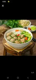 Hình ảnh Bún thịt mọc dọc mùng full