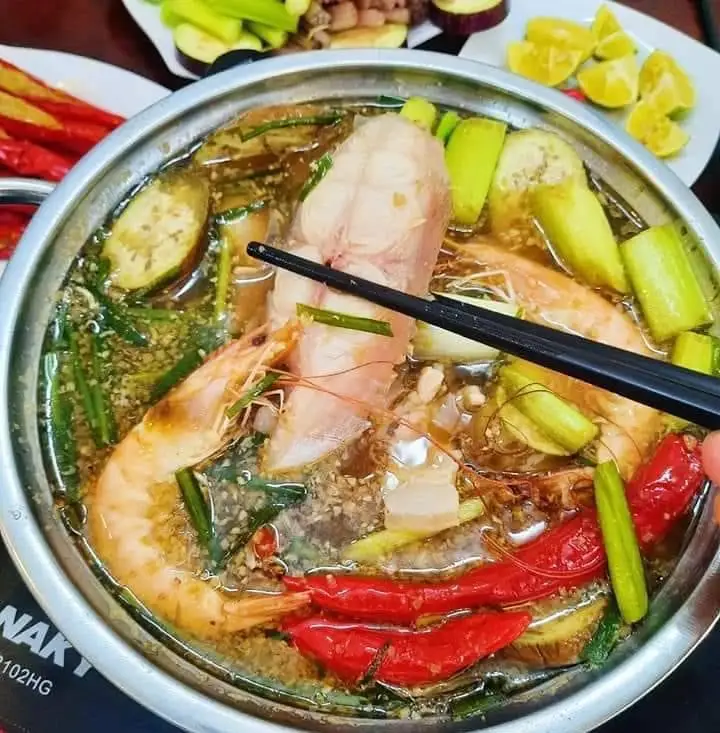 Hình ảnh lẩu mắm nhỏ (dành cho 2-3 người)