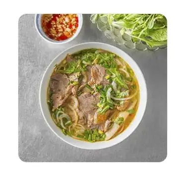 Bún Bò Huế nạm , chả - 49.000 ₫ tại Mì Quảng & Bún Bò Huế - Tân Khai
