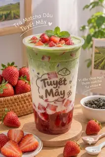 Hình ảnh Matcha Dâu Latte
