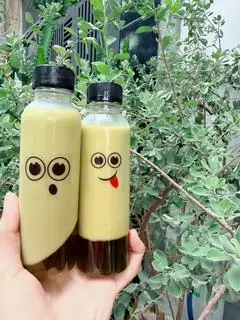 Hình ảnh Trà sữa thái xanh chai nhỏ 200ml
