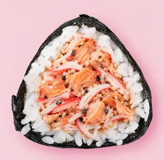 Hình ảnh Cơm Nắm Cá Hồi Sốt Teriyaki + Thanh Cua