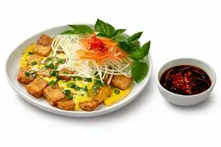 Bột chiên một trứng - 35.000 ₫ tại Phùng Kim - Mì Xào Bò, Nui Xào Bò & Bột Chiên - Lê Quang Định
