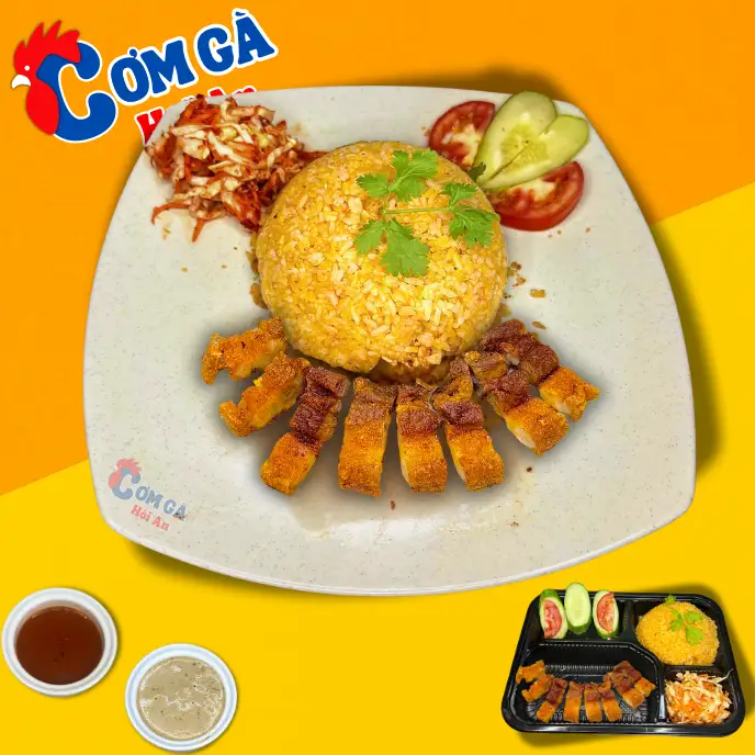Cơm chiên ba chỉ mắm tỏi - 79.000 ₫ tại Cơm Gà & Xôi Gà Hội An - Lê Văn Thọ