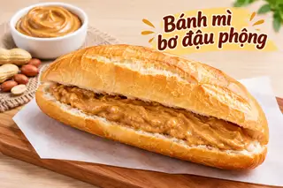Hình ảnh Bánh mì bơ đậu phộng