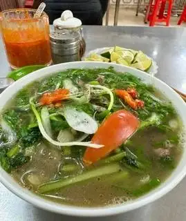 Hình ảnh phở áp chảo 