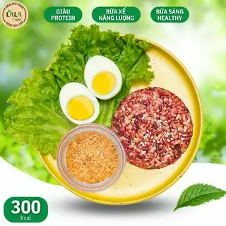 Hình ảnh Cơm lứt muối mè + Trứng protein