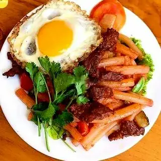Nui xào bò trứng - 65.000 ₫ tại Bột Chiên 112 - Hàm Nghi