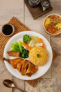 Hình ảnh Cơm đảo nguyên đùi quay
