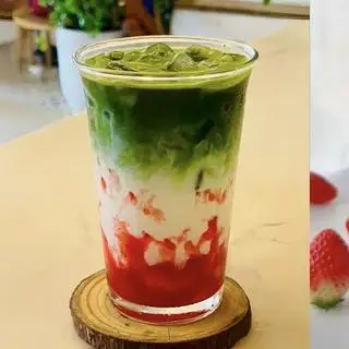 Hình ảnh SỮA GẤU MATCHA DÂU