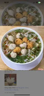 Hình ảnh bún bò Huế chả cua mọc bò