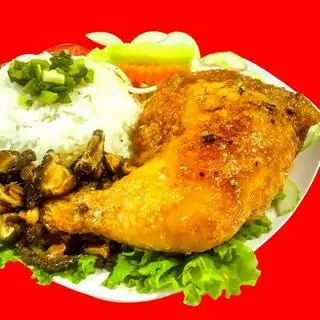 Hình ảnh Cơm gà sốt nấm