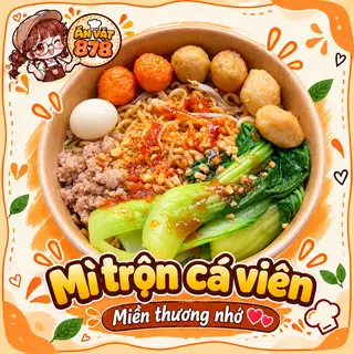 Hình ảnh mì trộn viên chiên